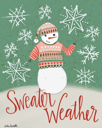 Framed Sweater Weather Print