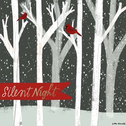 Framed Silent Night Forest Print