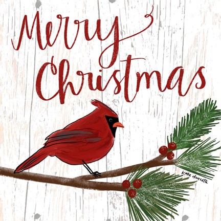 Framed Christmas Cardinal Print