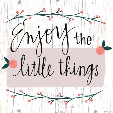 Framed Enjoy the Little Things Print