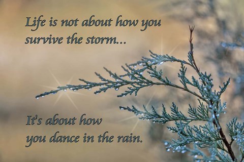 Framed Dance in the Rain Print