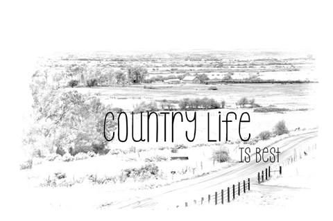 Framed Country Life is Best Print