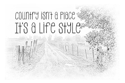 Framed Country Style Print