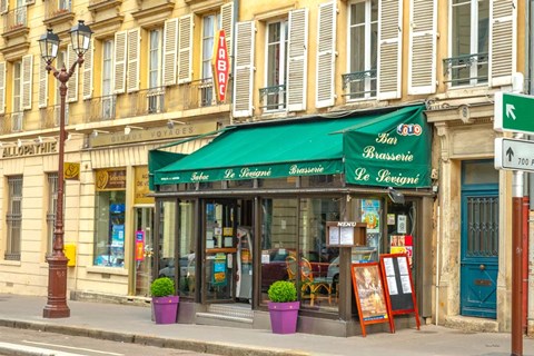 Framed Paris Brasserie Print