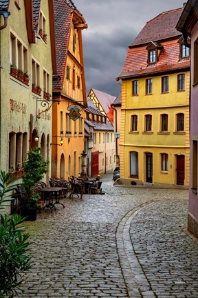 Framed Rothenberg Street Cafe Print