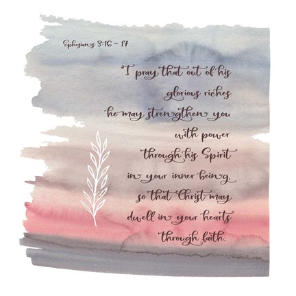Framed Ephesians Watercolor Print