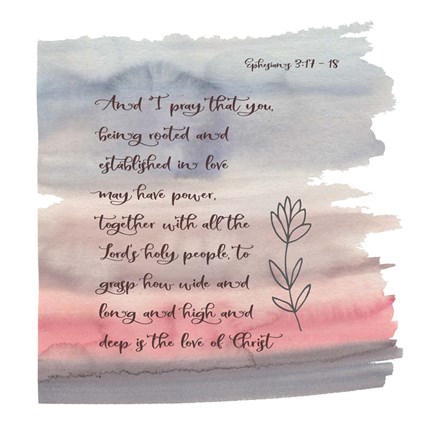 Framed Ephesians Watercolor Print