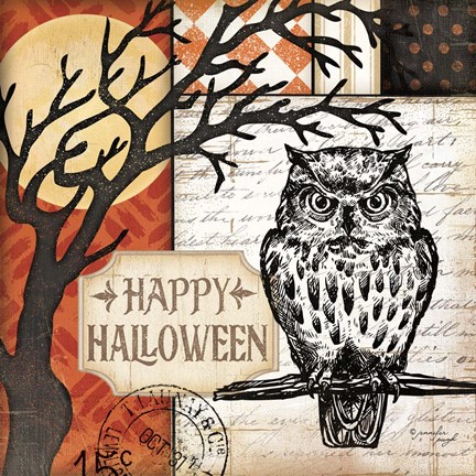 Framed Happy Halloween Print