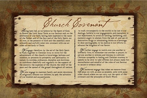 Framed Church Covenant II Print