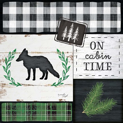 Framed On Cabin Time Print