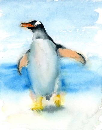 Framed Penguin II Print