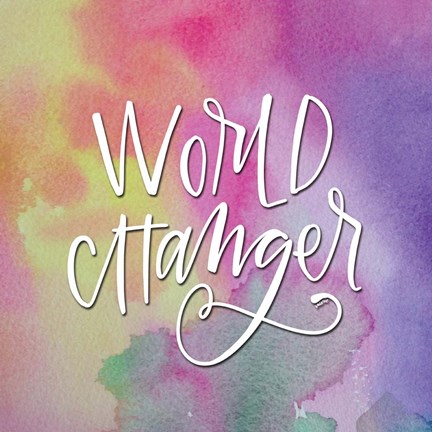 Framed World Changer Watercolor Print