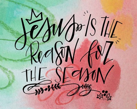 Framed Jesus Is Watercolor Print