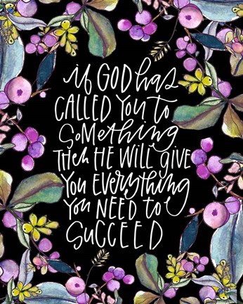 Framed If God Has Print