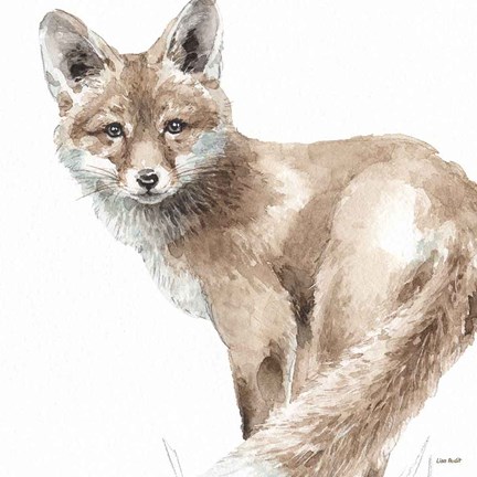 Framed Forest Friends V Print