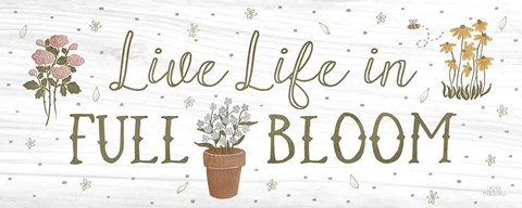 Framed Blooming Garden IX Print