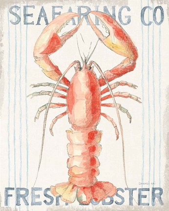 Framed Floursack Nautical II Print