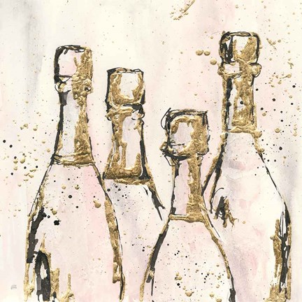 Framed Champagne is Grand I Print