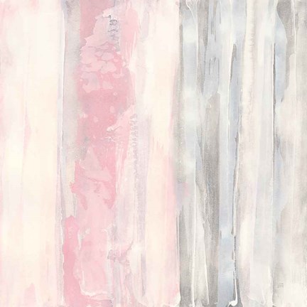 Framed Whitewashed Blush II Print