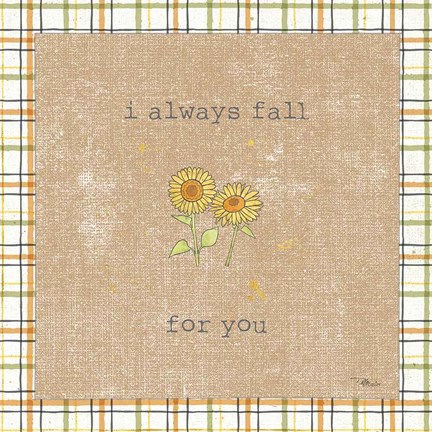 Framed Harvest Cuties II Brown Print