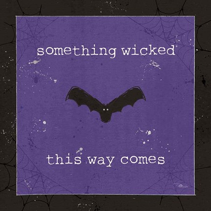 Framed Spooky Cuties IV Purple Print