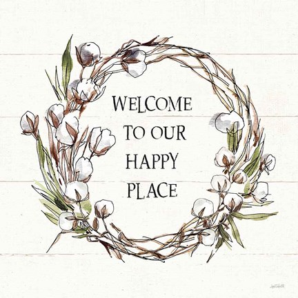 Framed Country Life VII Welcome Print