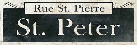 Framed French Quarter Sign III Print