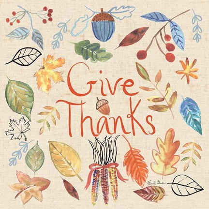 Framed Hello Fall IV Sq Burlap Print