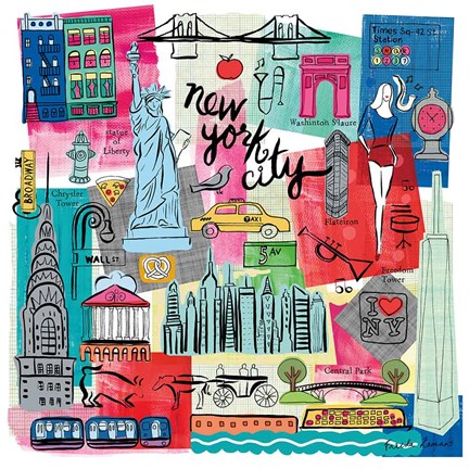 Framed Global Travel I Print