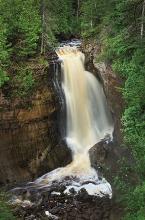 Framed Miners Falls Michigan Print