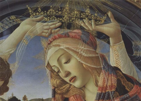 Framed Madonna of the Magnificat (detail) Print