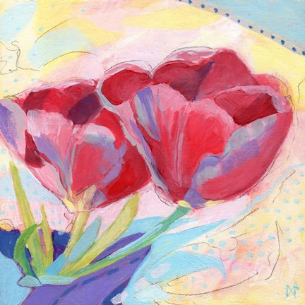 Framed Tulips No. 2 Print