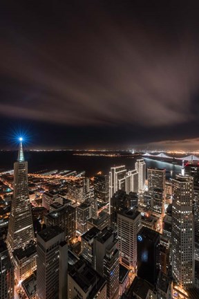 Framed Blue Beacon Print