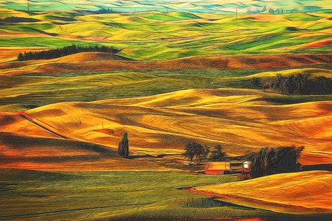 Framed Palouse #22 Print