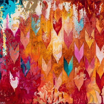 Framed Love Falls From The Sky Print