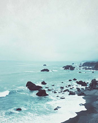 Framed Dusk at the Sea Print