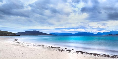 Framed Taransay Teal Print