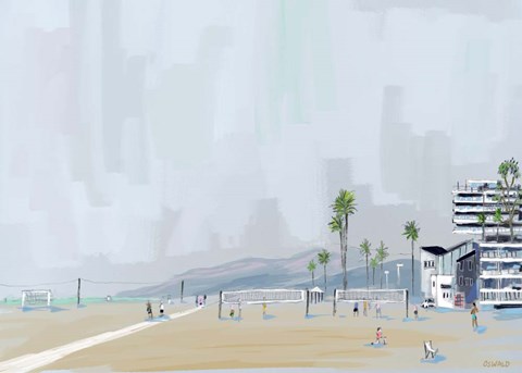 Framed Annenberg Beach House Print