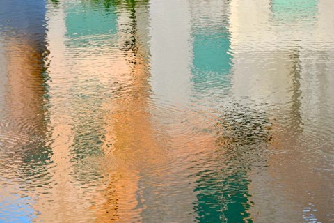 Framed Reflection on the Iowa River No. 2 Print