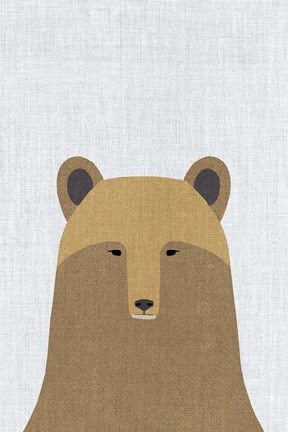 Framed Grizzly Bear Print