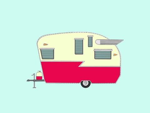 Framed Shasta Airflyte Print