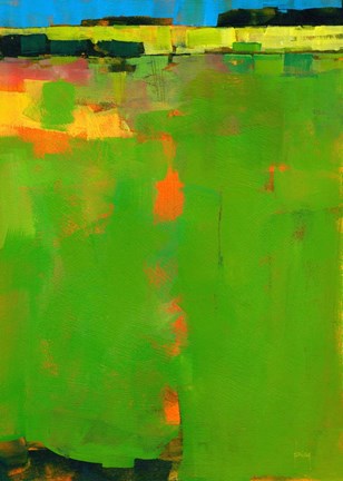 Framed Green Field Print