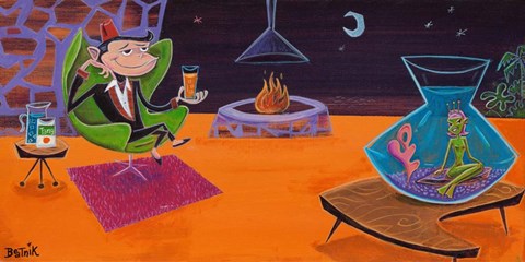 Framed Sea Monkey Print