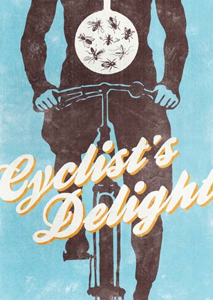 Framed Cyclist&#39;s Delight Print