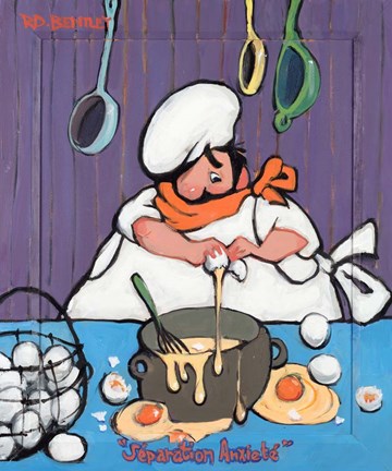 Framed Separation Anxiete Print