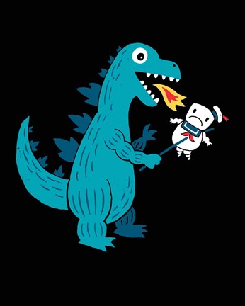 Framed Everyone Loves Marshmallows Print