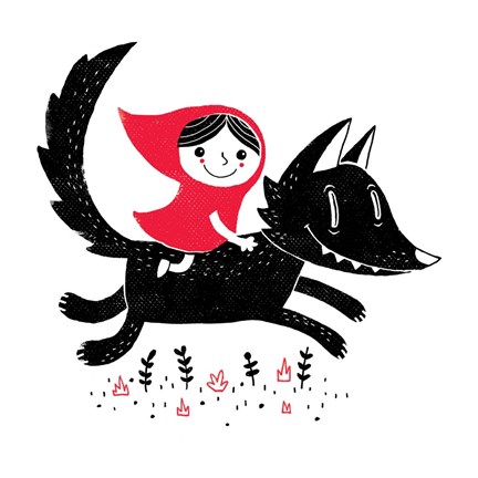 Framed Red Riding Print