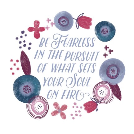 Framed Fierce Girl IV Fearless Print