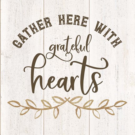 Framed Farm Life IV Grateful Hearts Print