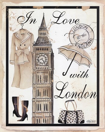 Framed In Love With London Print